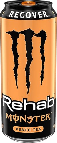 Monster Rehab - Peach Tea + Energy - 15.5oz (Pack of 8)
