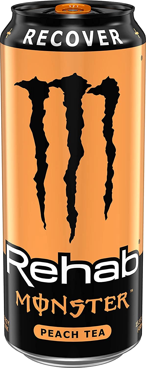 Monster Rehab - Peach Tea + Energy - 15.5oz (Pack of 16)