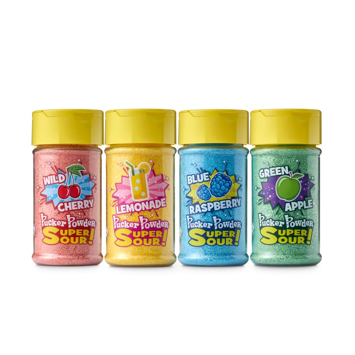Pucker Powder Super SOUR Topping Assortment Pack, Dessert Topping, Candy, Ice Cream Topper, Cupcake and Cake Topper, Gift Pack, Kids Parties, Cocktail