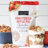 Safe + Fair Honeycrisp Apple Pie Granola - Gluten-Free, Vegan & Plant-Based Snack with Real Honeycrisp Apples, Whole Grains, Non-GMO, Kosher, No