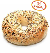 Elie's Everything Bagels - 6 packs of 4 bagels per pack - 24 total bagels. NOT GLUTEN FREE