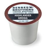 Berres Brothers Highlander Grogg Coffee K Cups K Pods 12 Count Single Serve Pods for Keurig K Cups Coffee Makers, Flavored Medium Roast Coffee