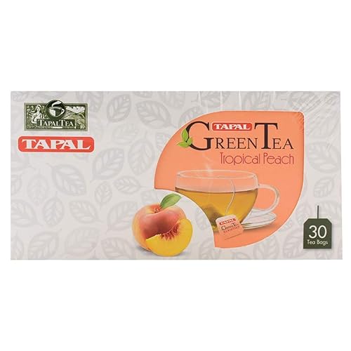 Tapal - Tropical Peach Green Tea, 45g (30 tea bags)