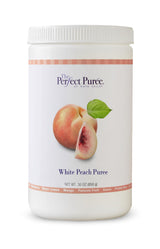 The Perfect Puree White Peach Puree, 30 Ounce - 6 per case.