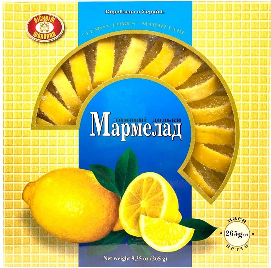 Gourmet Fruit Lemon Slices, 265g by Kharkivyanka Confectionary