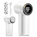 Sunytree Fabric Shaver, Lint Remover Rechargeable, 6-Blade Lint Remover with LCD Display & 3 Speeds, Portable for Clothes, Sweaters, Couches