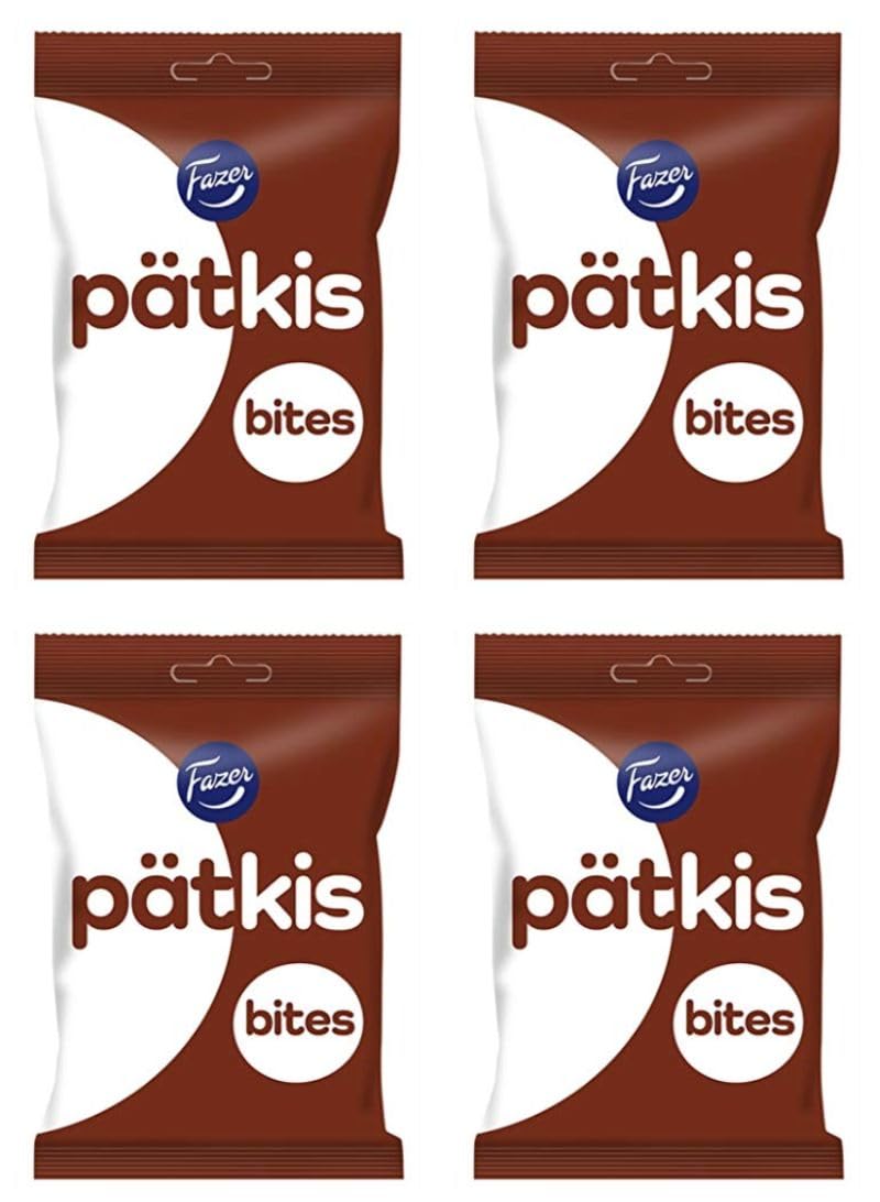 Fazer Patkis Bites Chocolate 4 Packs of 140g