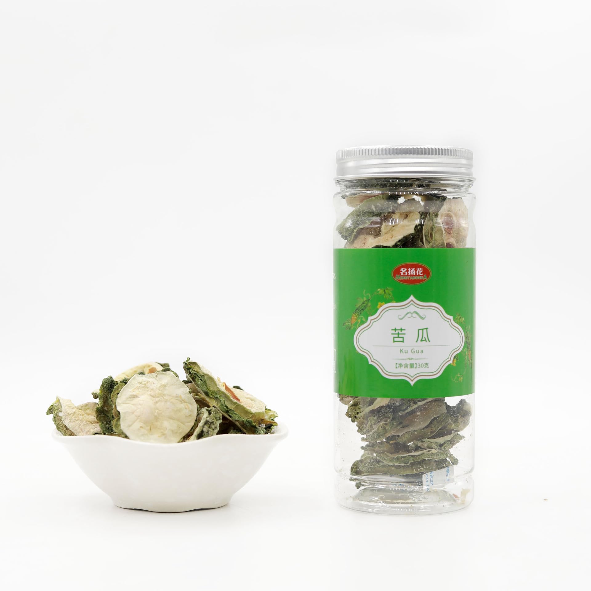 Zercumm China Herbal Tea 75 Selected Canned Lotus Leaf Lemon Slice Rose Honeysuckle Baby Chrysanthemum Wolfberry Tea (Bitter gourd 30g)