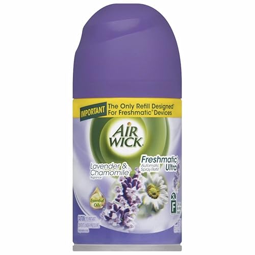 Air Wick Freshmatic Automatic Spray Air Freshener, Lavender and Chamomile Scent, 1 Refill, 6.17 Ounce (Pack of 10)