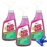 Blue Ribbon Plexi-Clean Acrylic & Plastic Cleaner 16 oz - 3 Pack - Vinyl Cleaner & Plastic Polish - Acrylic Surface Care for Furniture - Car Interior