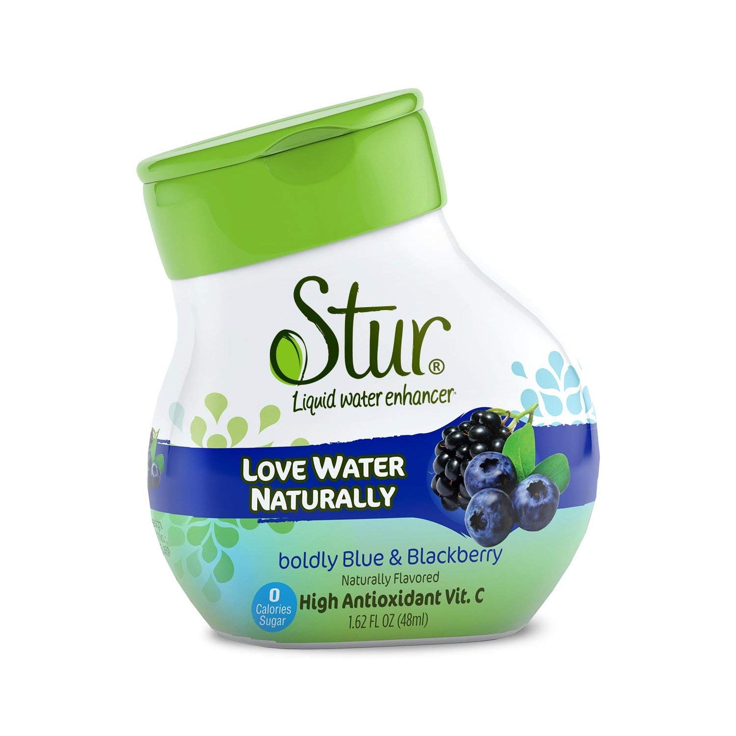 Stur Drinks - Blue & Blackberry Natural Water Enhancer Liquid Drink Mix Sugar Free Zero Calorie Vitamin C Stevia Make Your Own Fruit Infused Flavored
