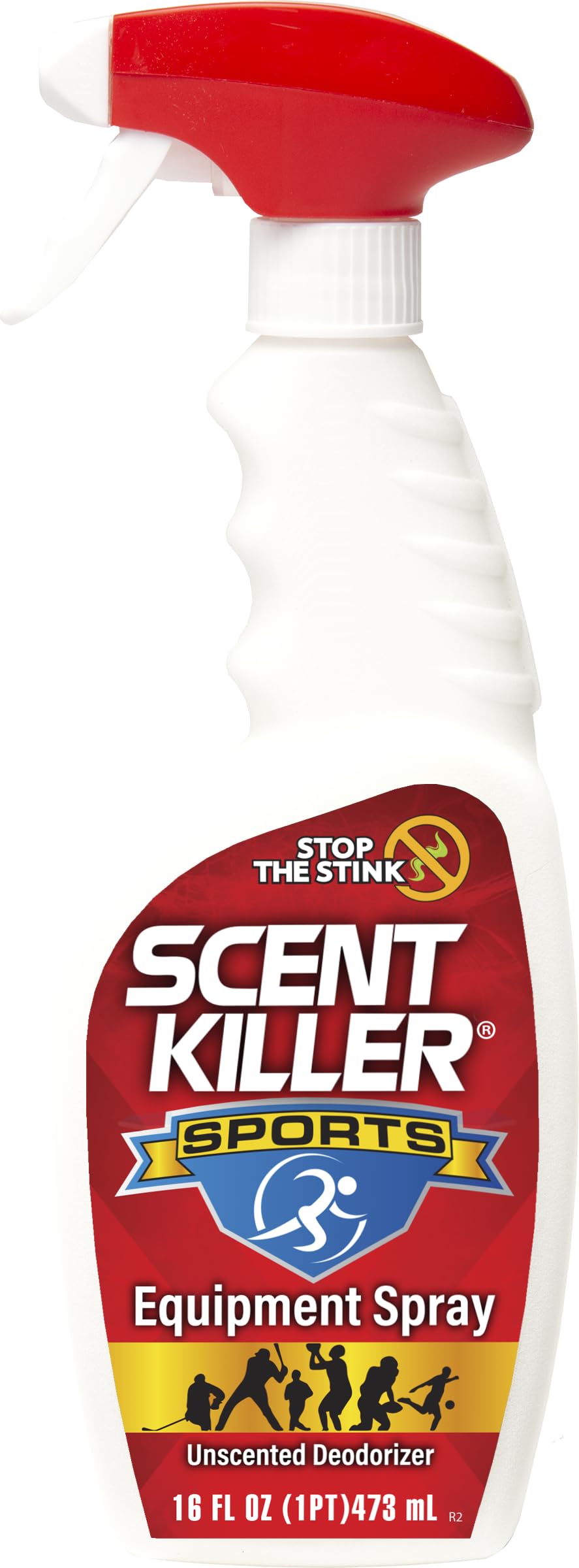 Scent Killer Sports Equipment Deodorizer Spray - Unscented Sports Equipment Deodorizer for Shoes, Gym Bags, Helmets and Gear - 16 FL OZ