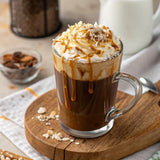 Crazy Cups Decaf Flavored Ground Coffee, Decaffeinated Coconut Caramel Coffee, For Brewing Flavored Hot or Iced Decaf Caramel Coffee, 10oz