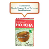 Eden Roasted Green Tea, Hojicha, Tea Bags, 16-Count Boxes (Pack of 12)