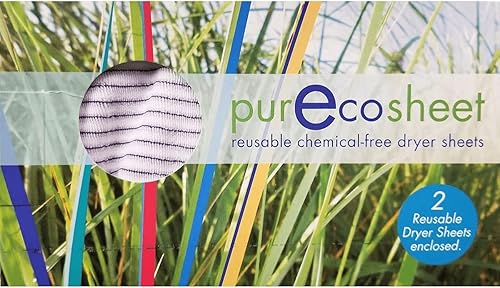 Purecosheet - Reusable Dryer Sheets | Cost effective (500+ loads), Chemical Free & Vegan Dryer Sheet | Safe For Infants & Allergy/Eczema Sufferers |