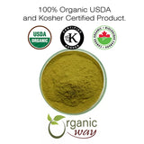 Organic Way Dandelion Leaf Powder | Herbal Tea (Taraxacum officinale) - European Wild-Harvest | Organic & Kosher Certified | Non GMO & Gluten Free |