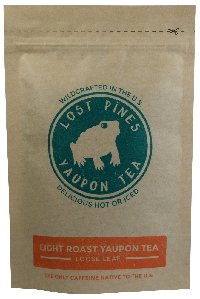 1 oz Light Roast Yaupon Tea (loose leaf) - Lost Pines Yaupon Tea - Sustainably wild harvested yaupon, the only caffeinated plant native to North