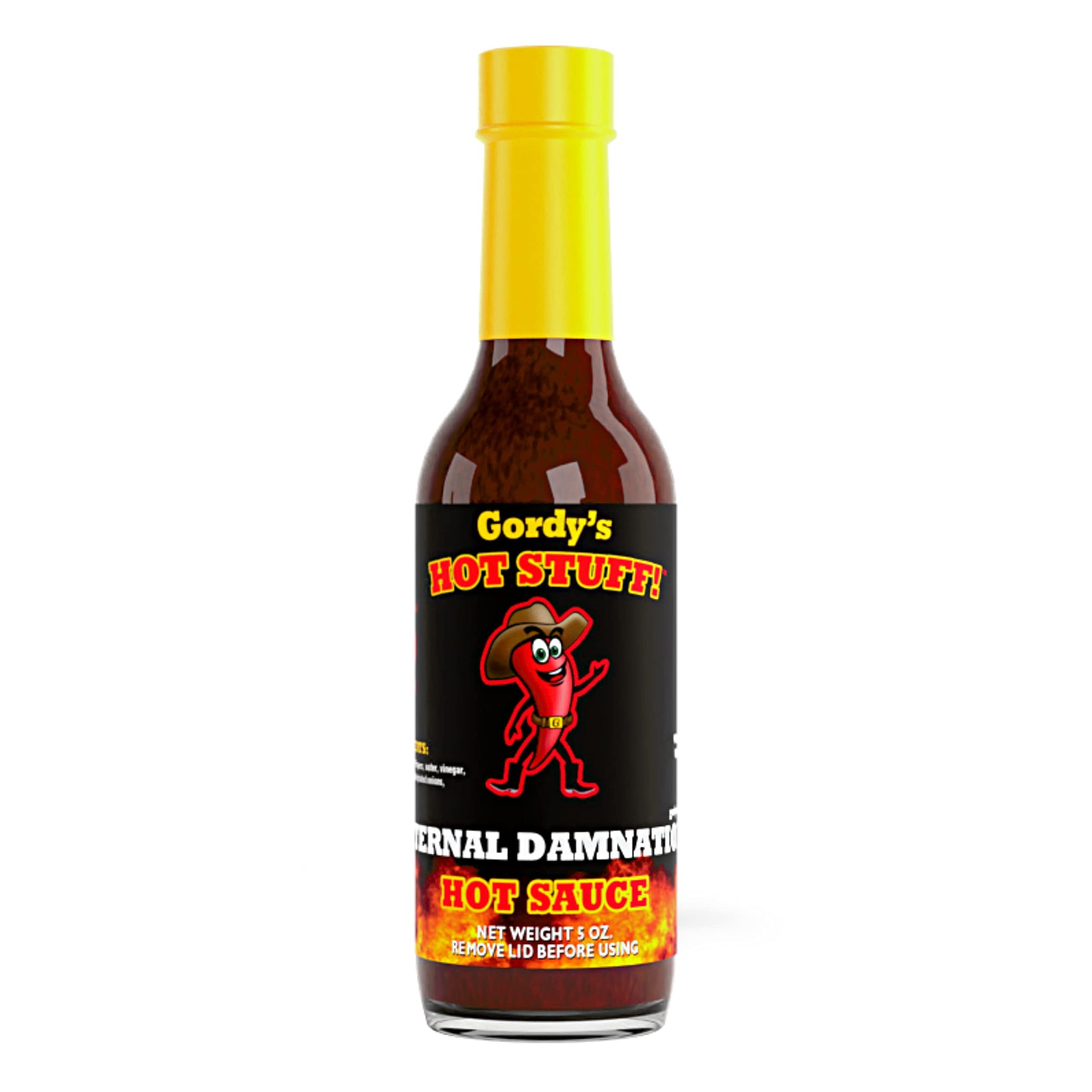 Gordy's Hot Stuff! Gourmet Hot Sauce - Made in Texas with Red Chili Peppers for a Rich and Complex Flavor - Handcrafted in Small Batches