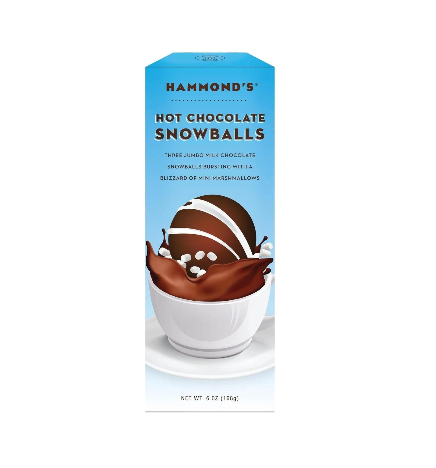 Hammond's Candies Gourmet Hot Chocolate Snowballs | Perfect Cup of Hot Cocoa | Packs of 3 Snowballs Each