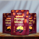 Mango Slices Dipped in Dark Chocolate Dringo Yeses - Premium Dried Mango Snack, Non-GMO, Vegan, Kosher, All-Natural, No Additives, 10.58 oz (300g)