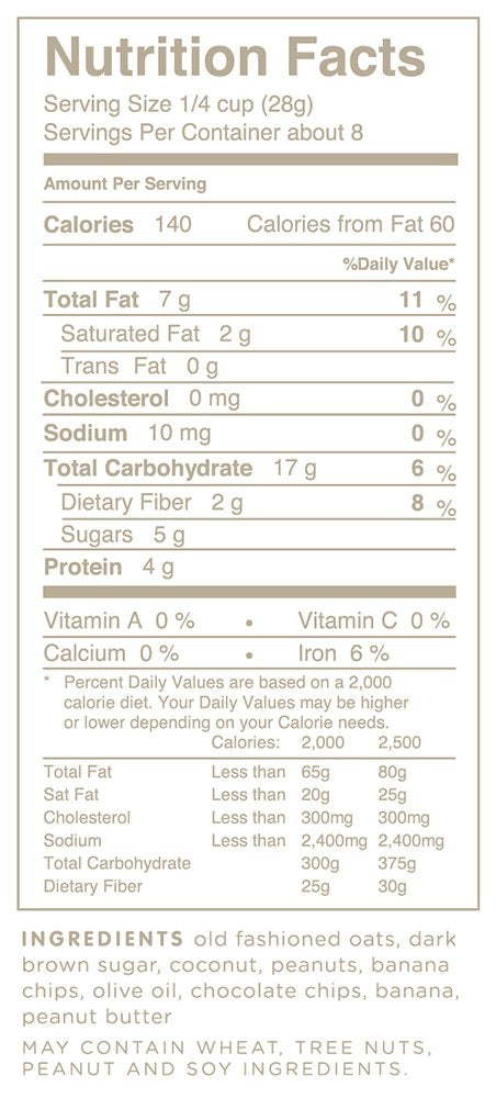 Oat My Goodness Premium Craft Granola, Bad Monkey, 8 Ounce (Pack of 2)