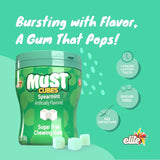 Elite, Must, Sugar Free, Spearmint Gum Cubes, 2oz (6 Pack)