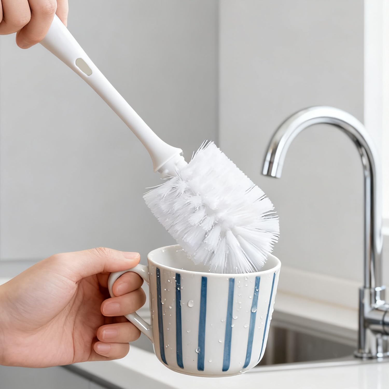 2-in-1 Kitchen Long Handle Detachable Cleaning Brush with no Dead Corners