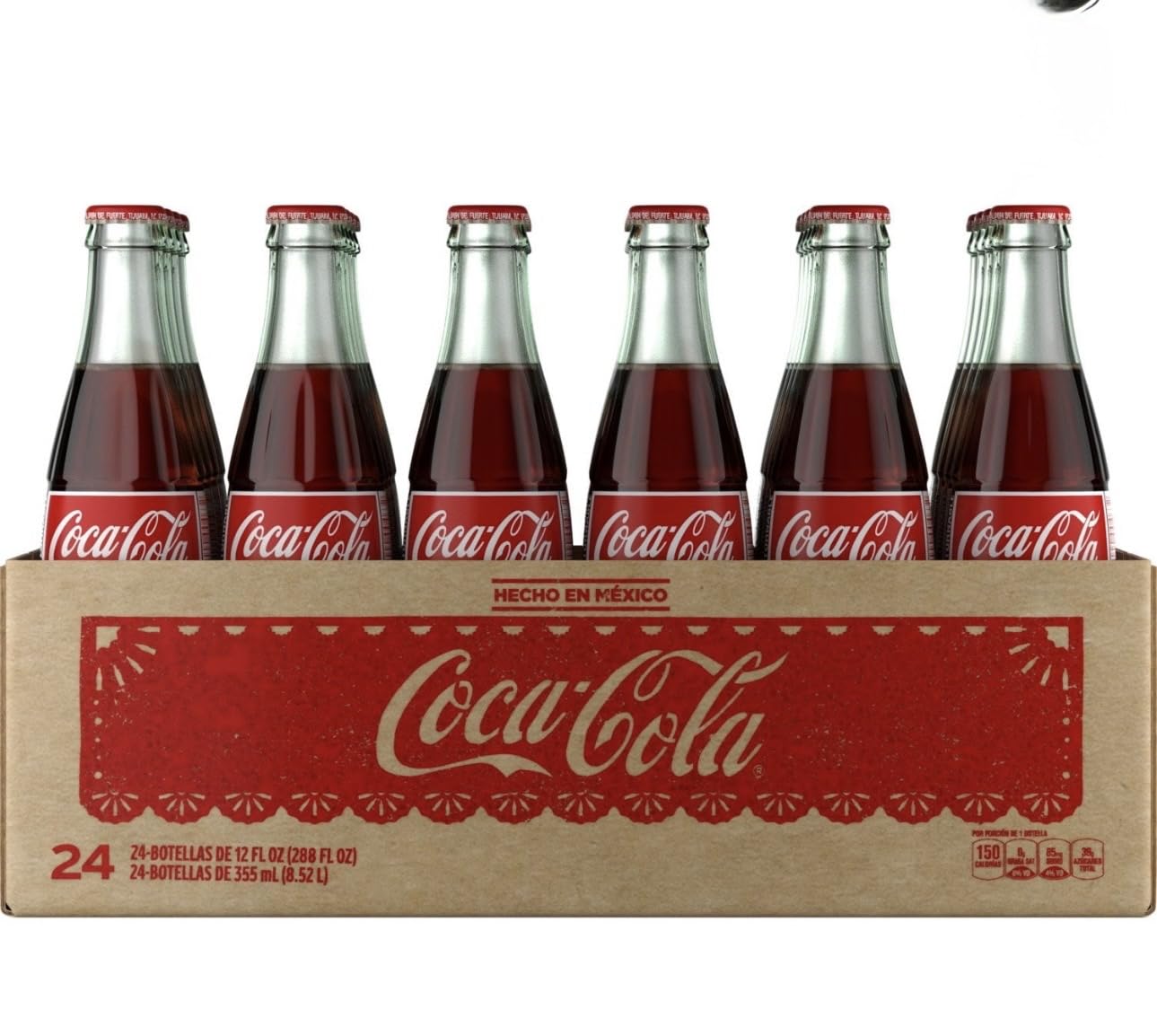 Mexican Coke Glass Bottle, 12 fl oz, 6 Pack Pack of 4