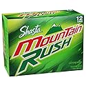 Shasta MOUNTAIN RUSH Soda Pop, 12-Ounce Cans (Pack of 24)