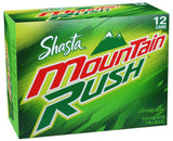 Shasta MOUNTAIN RUSH Soda Pop, 12-Ounce Cans (Pack of 24)