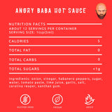 Hot Sauce by Angry Baba | Sweet and Spicy | Best Wing Sauce | Flavorful | Versatile | Small Batch Hand-Crafted | Carolina Reaper & Habanero |