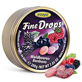 Woogie Refreshing Fine Drops of Wild Berry Candies(Forest Berries Bonbons) in Easy Resealable Round Can For Fresh Breath, Delicious Snack 200 g / 7.05