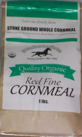 Organic Bloody Butcher (Red) Cornmeal, Fresh Stone Ground, Farmer Direct, non-GMO 1 lb.