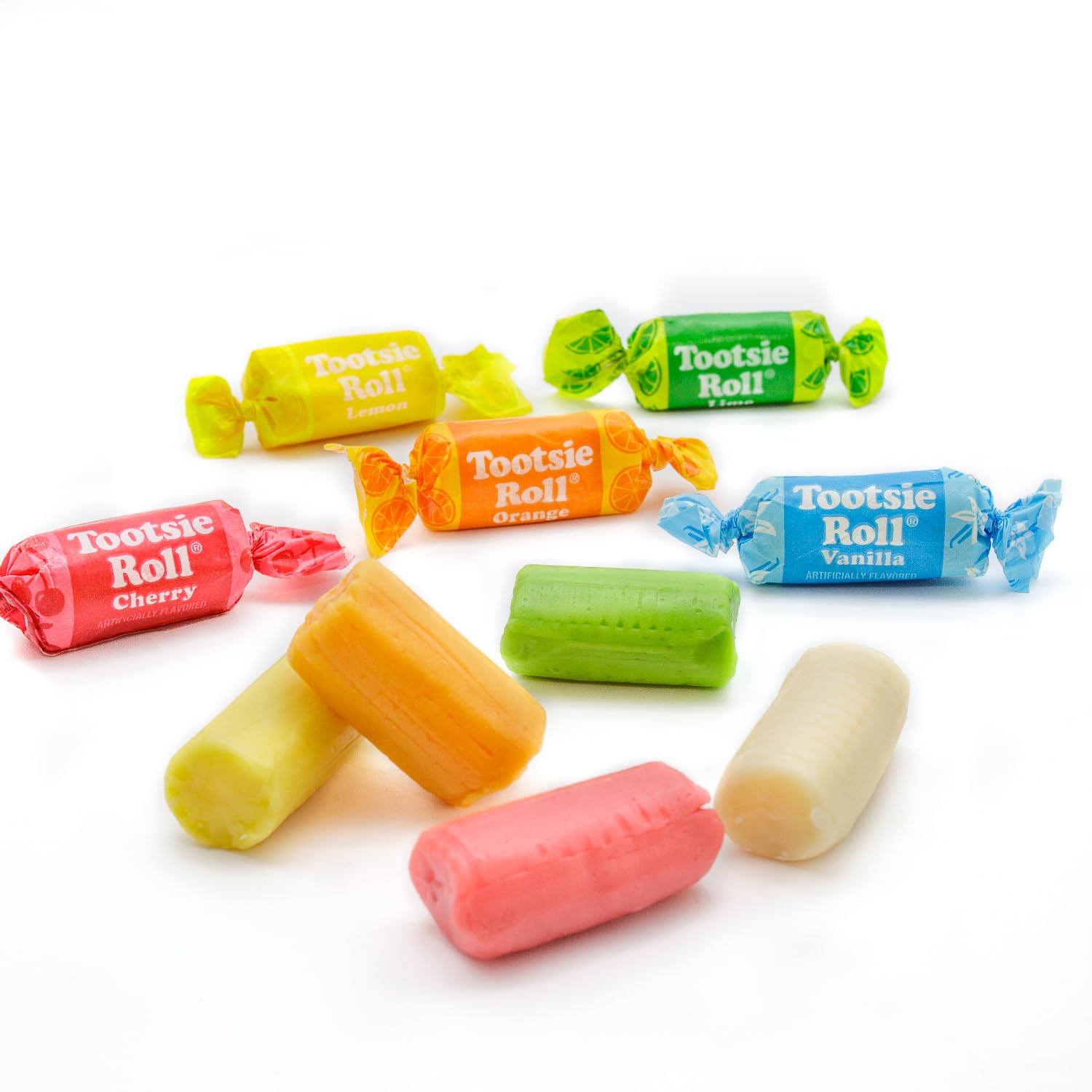 FRUIT CHEWS Candy 2 lb - Individually Wrapped (136 Pieces), Bulk Bag, 5 Assorted Flavors, Soft & Fruity, Gluten & Peanut Free
