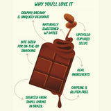 Figa Foods 63% Salty Cupuaçu Bar - Date Sweetened, Vegan, Gluten Free, Caffeine Free, Only 3 Ingredients plus Sea Salt - Chocolate's Brazilian Cousin