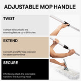 Tidy Tools Commercial Dust Mop - 24 Inch Floor Sweeper for Hardwood, Reusable Cotton Mop Head, Extendable Handle, Dry Mop for Floor Cleaning