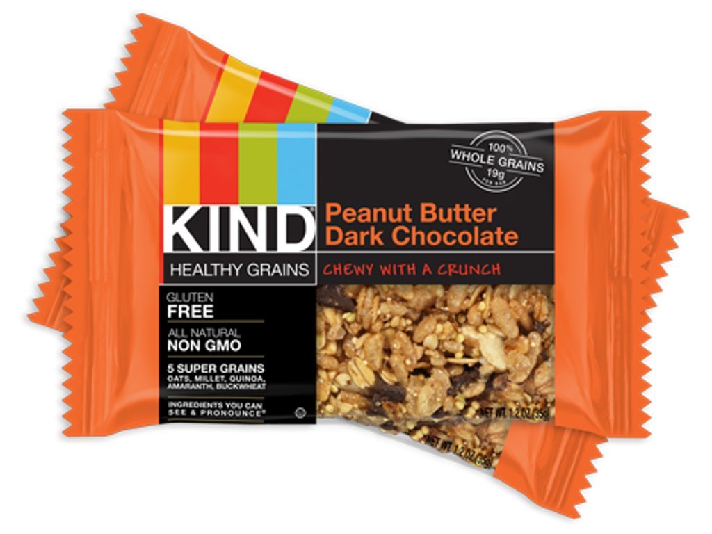 Kind Healthy Grains Bar, Peanut Butter Dark Chocolate, 5 Bars (Pack of 8)