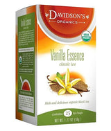 Davidson's Organics, Vanilla Essence, 25-count Tea Bags, Pack of 6