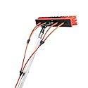 HIFMGHE 24ft Water Fed Pole Kit, Telescopic Solar Panel Cleaning Brush Kit, Car Glass Washing Equipment Tool, Outdoor Window Cleaner with 180°