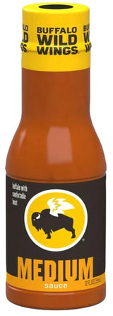 Buffalo Wild Medium Sauce, Classic Wing Marinade, Comfortably Hot, Elevate your Game and Stay Stocked Up and Buffalo Sauce, Use on Variety of Foods