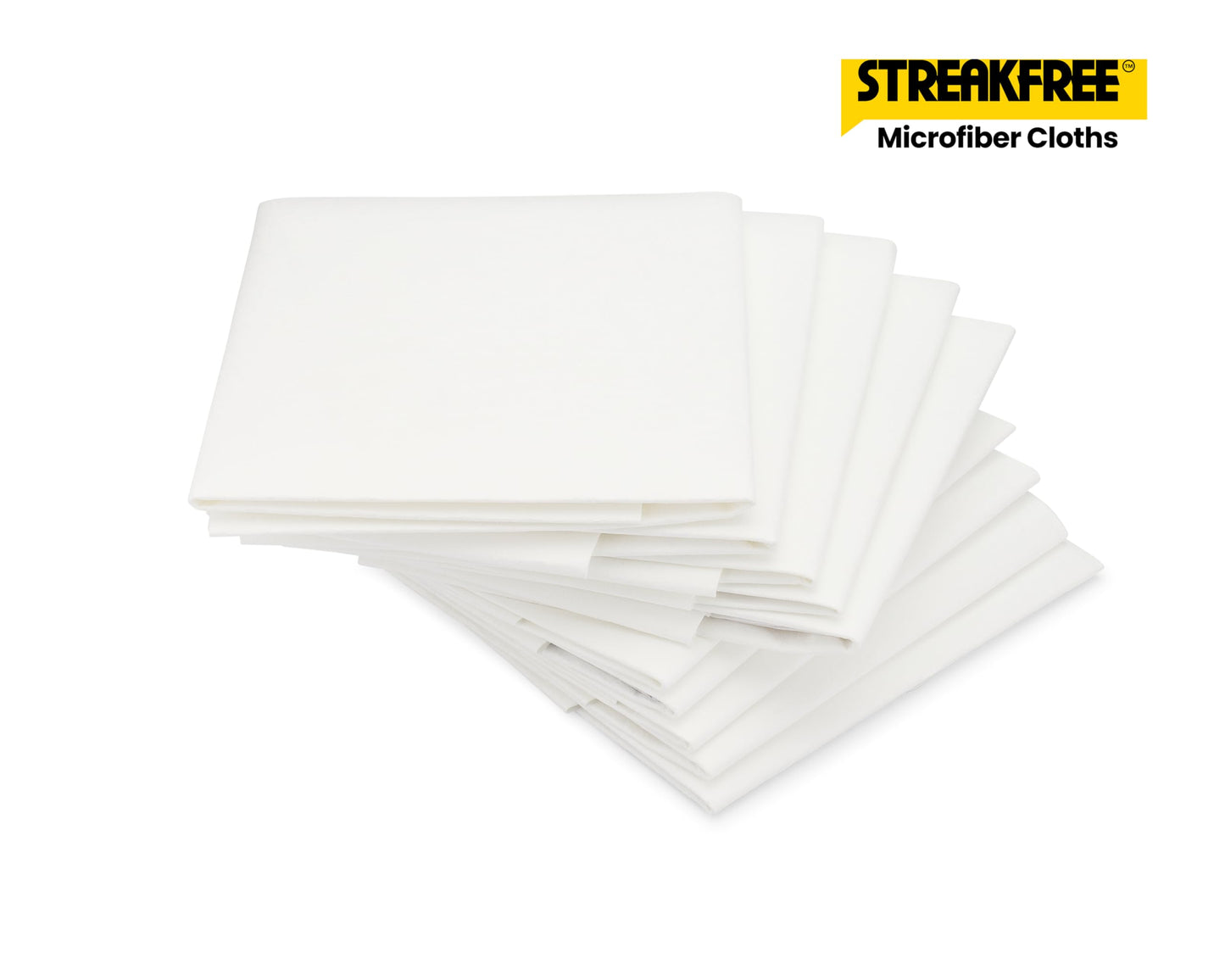 StreakFree Microfiber Glass Cleaning Cloths - 5 Pack 16x16 Lint Free Window & Mirror Cloths - Just Add Water, No Chemicals, Streak-Free Shine