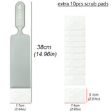 NBTOOL Window Tint Tools Long Handle Bulldozer Squeegee with 10pcs Felts,Window Tint Scrubber for Front & Back Rear Window Film Auto Flat Glass Tint