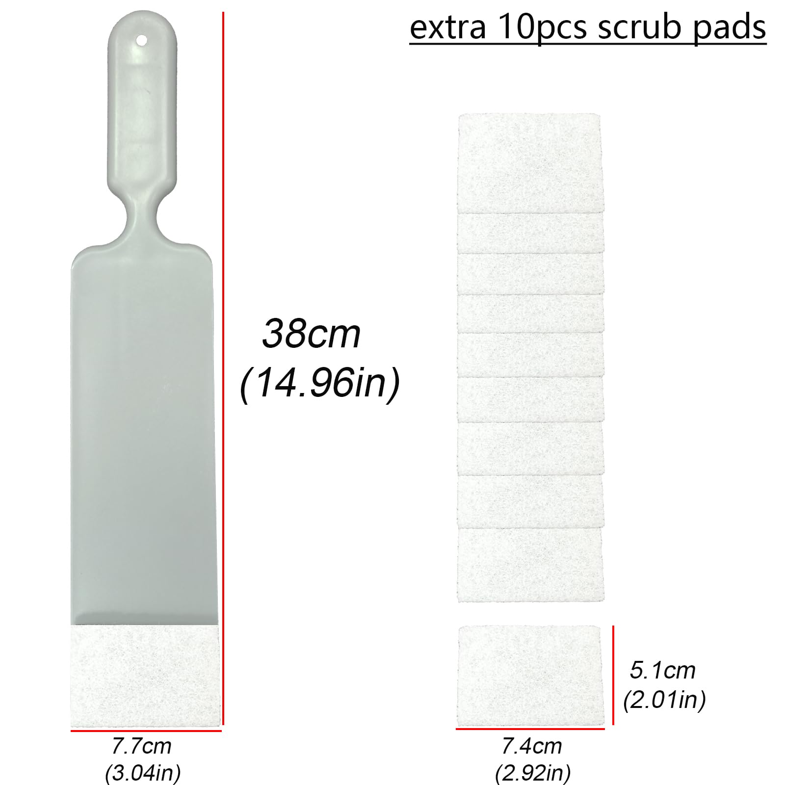 NBTOOL Window Tint Tools Long Handle Bulldozer Squeegee with 10pcs Felts,Window Tint Scrubber for Front & Back Rear Window Film Auto Flat Glass Tint