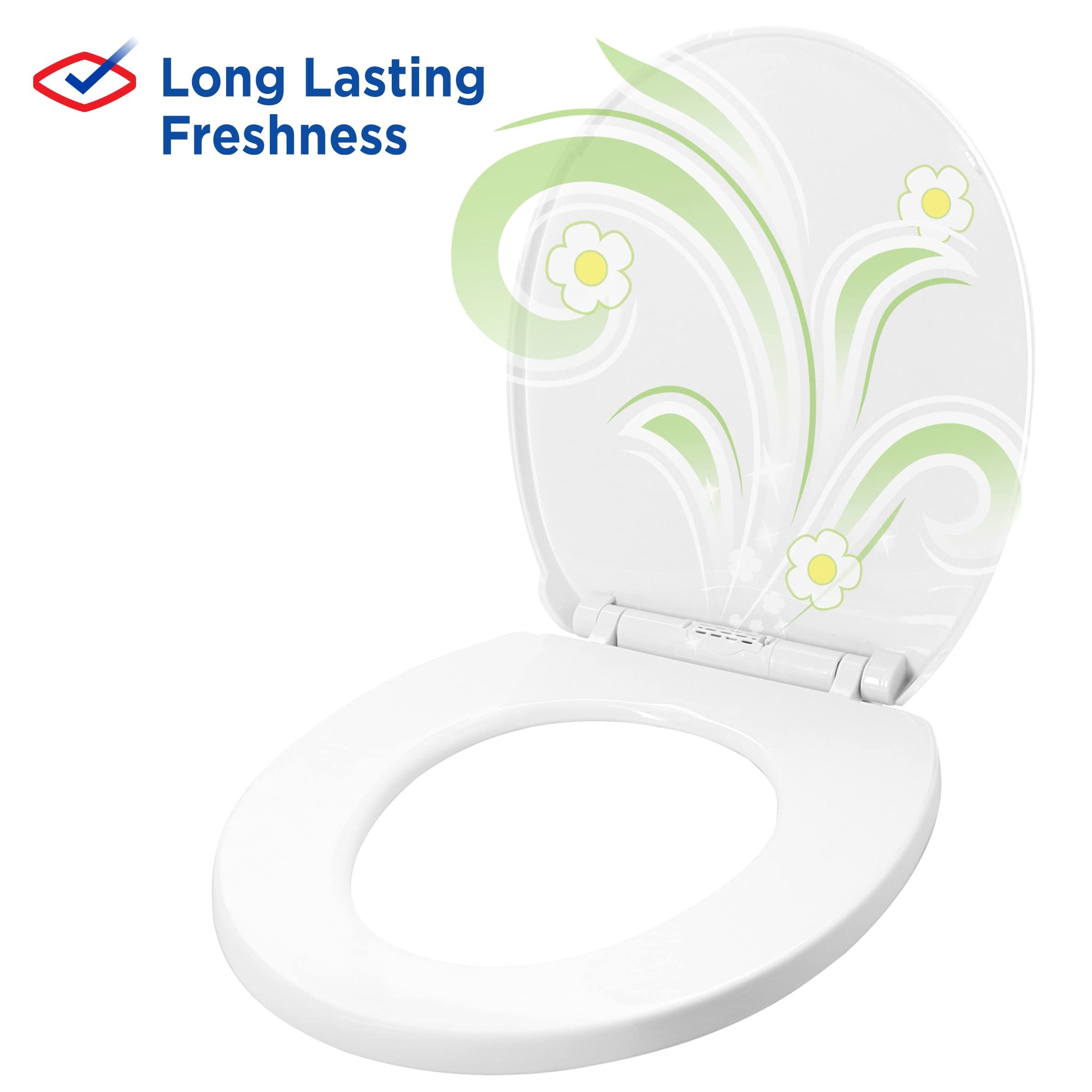 Clorox Stay Fresh Pods - Green Meadows Air Freshener and Odor Eliminator for Stay Fresh Toilet Seat, Green, 4-Piece