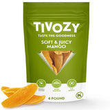 Dried Mango Slices - 4 Pound Bulk Pack, Soft & Juicy Sweet Dried Mango Healthy Snack, Delicious Texture, Chewy Ripened Mangos Dried Fruits