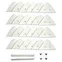 Adjustable Magnetic Window Cleaner Tool Replacement Kit, Double-Sided Window Cleaning Tool for High Outside Windows and Apartments (Kit)