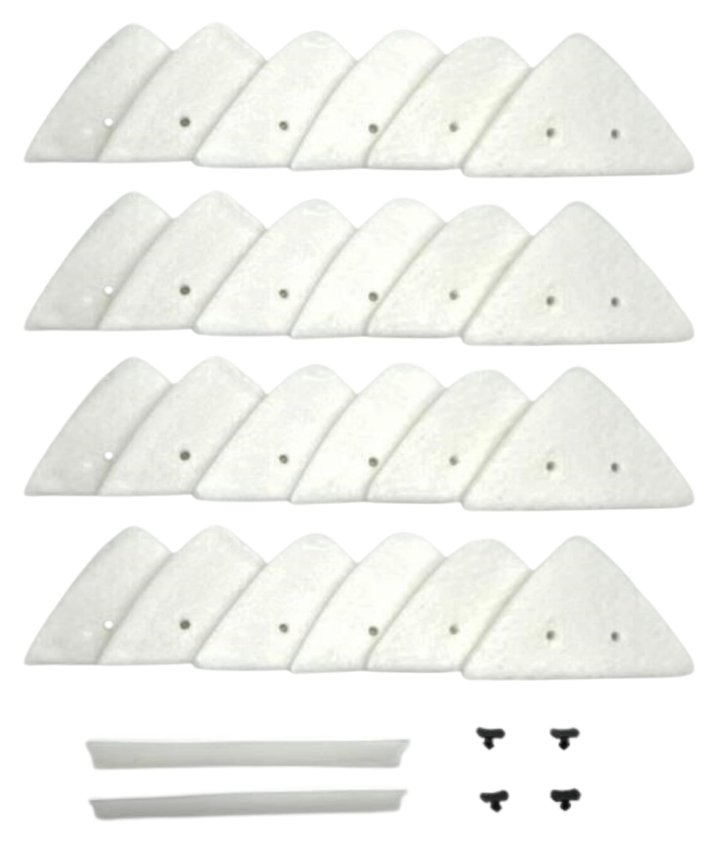 Adjustable Magnetic Window Cleaner Tool Replacement Kit, Double-Sided Window Cleaning Tool for High Outside Windows and Apartments (Kit)