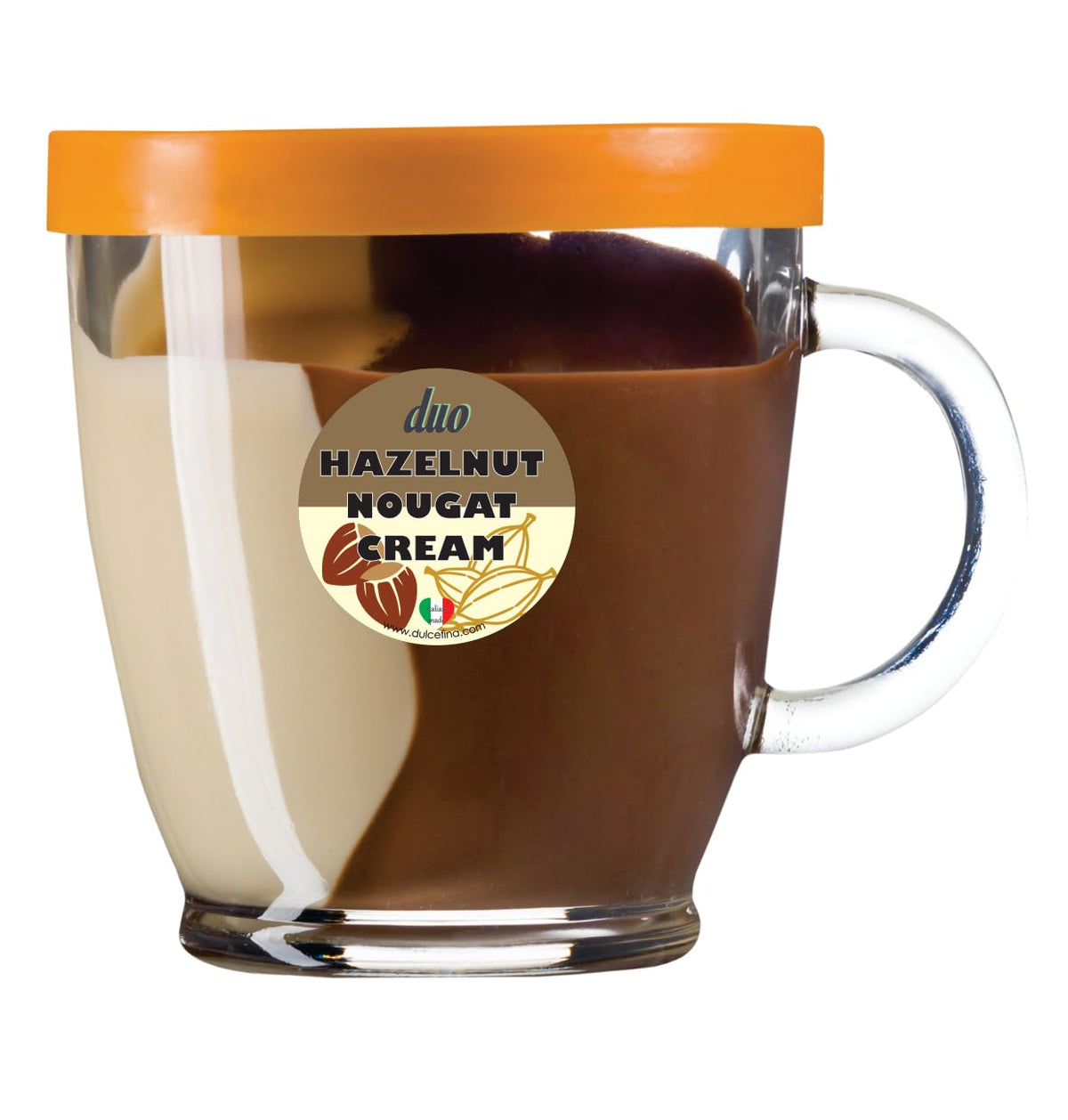 Hazelnut and Nougat Duo Spread 300gr Glass Cup (2 pcs)