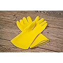 GUBBERLOVES Rubber Gloves for Children Gardening & Washing up Designed for Children - Kids Gloves that fit properly - (PLAIN XS - 6-9 YEARS)