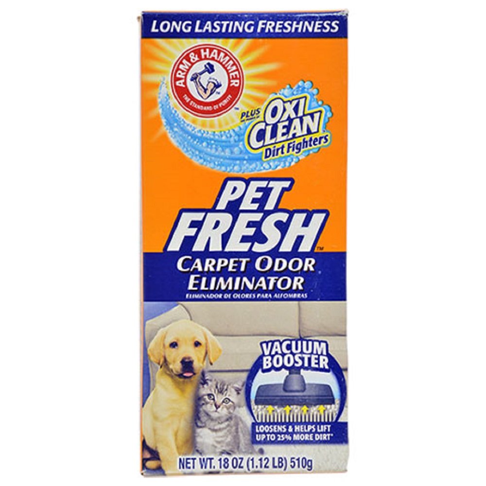 Arm & Hammer Pet Fresh Carpet Odor Eliminator Plus Oxi Clean Dirt Fighters, 18 oz,(PACK OF 2)